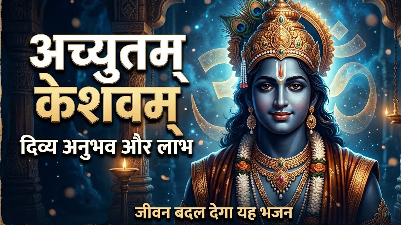 अच्युतं केशवं रामनारायणं कृष्णदामोदरं वासुदेवं हरिम्। बहुत ही सुकून प्राप्त करना 