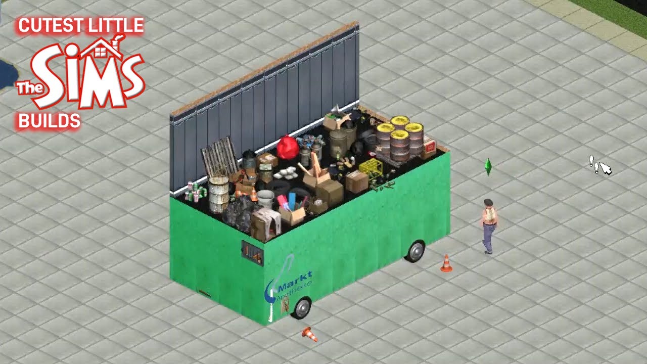 Building a Home inside a Dumpster - The Sims Cozy ASMR No Commentary