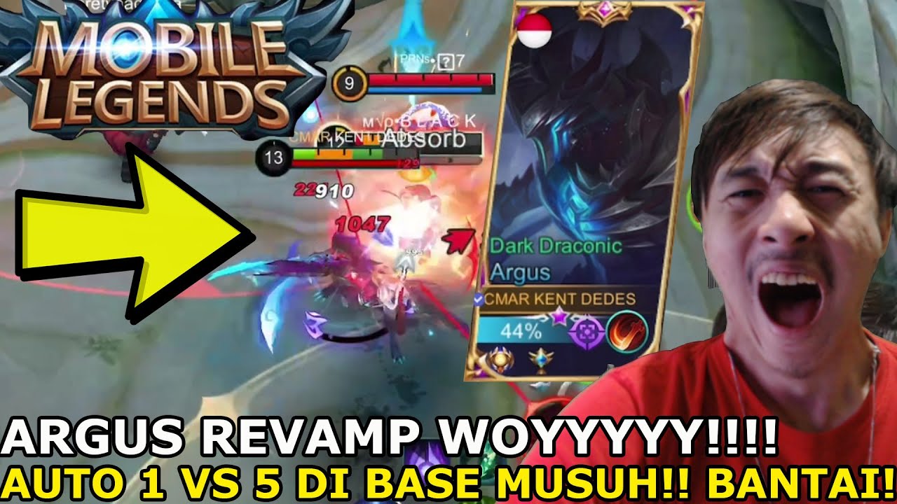 ARGUS REVAMP GA NGOTAK!! SKALI TUSUK MUSUH GA BISA LARI COYY! AUTO 1 VS 5! BANTAI!