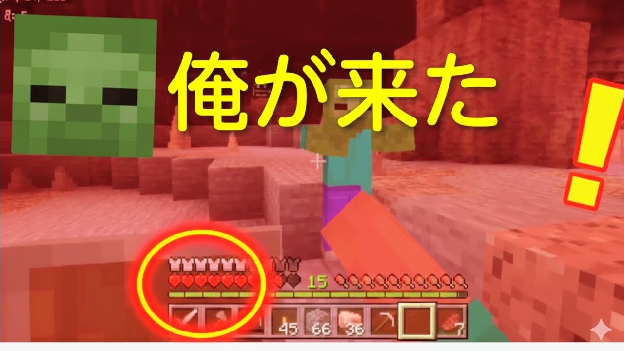【マイクラ統合版】録画中にレアモブ2体発見！