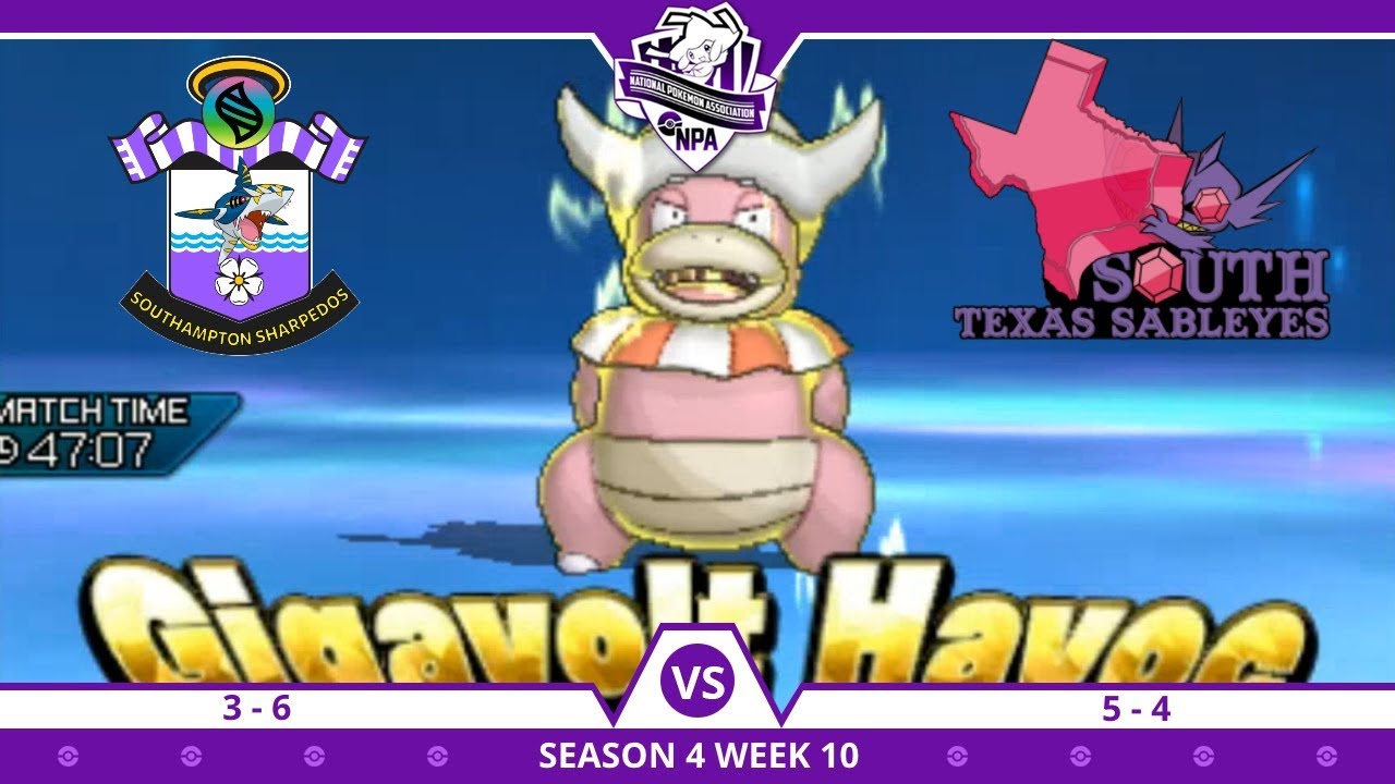 NPA Season 4 Week 10 Southampton Sharpedos vs South Texas Sableye