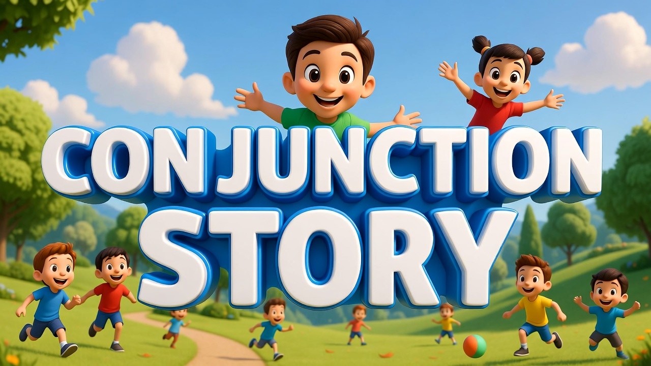 Conjunction Story for Kids | And But So Because | English Grammar Lesson