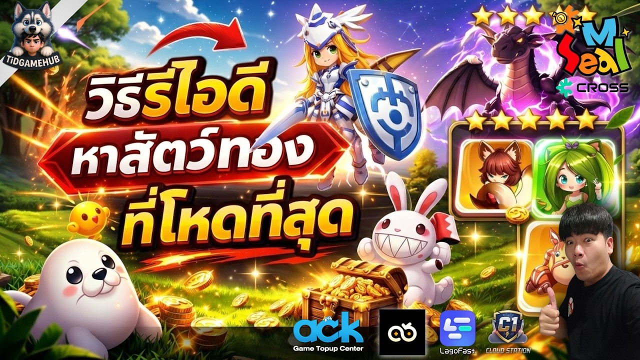 วิธีรีไอดี Seal M on CROSS 🔥 หาสัตว์ทองโคตรโหด + เปิดหลายจอ + วิธีใส่โค้ดฟรี!