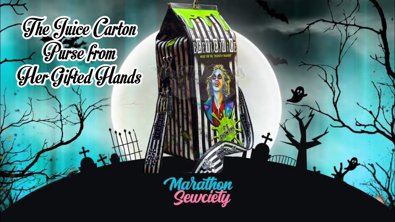 LET'S SEW THE JUICE CARTON PURSE ♡ --DAY 3 SPOOKY SEWING MARATHON