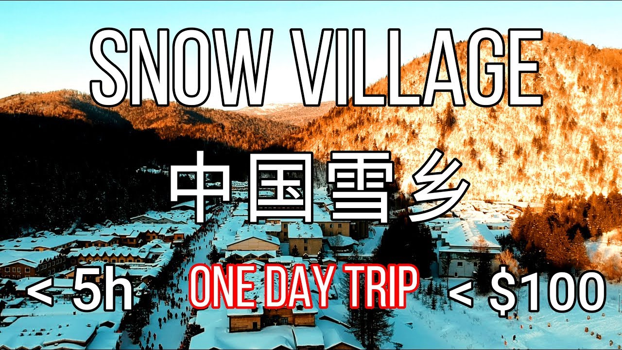 SNOW VILLAGE 2020 - ONE DAY TRIP for less than 100$ in less than 5h - HOW TO