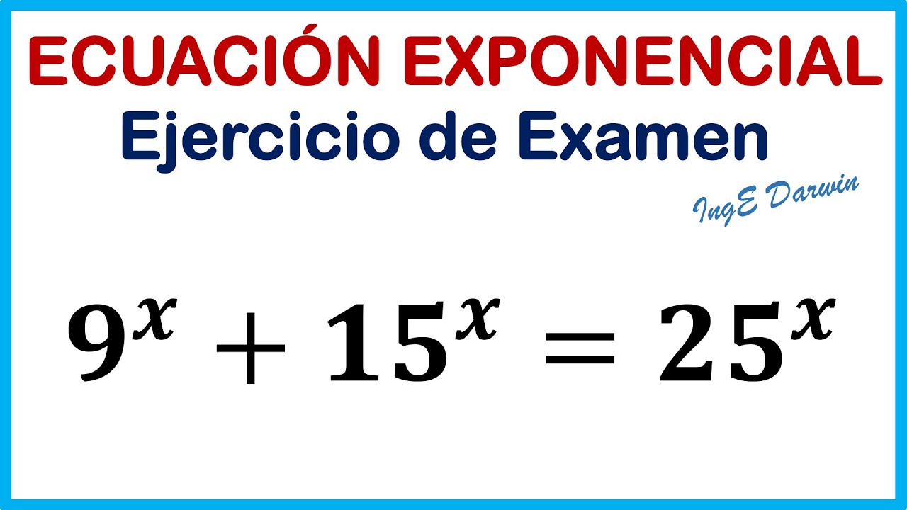 Ecuación exponencial por cambio de variable - resolución detallada | Ejercicio 8