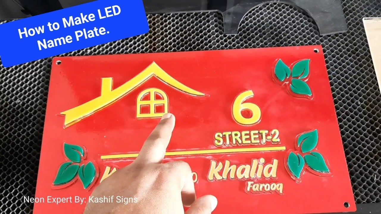 How to Make LED Name Plate or Number Plate water proof outdoor type. #neonexpert #lightsmaster