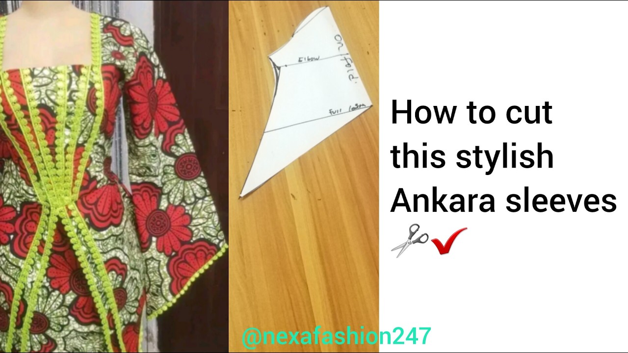 How to cut this stylish sleeves 