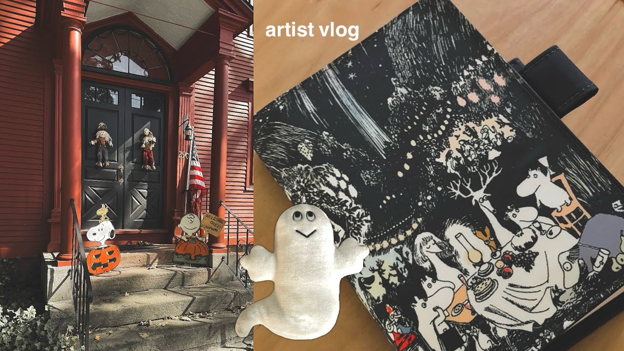 artist vlog ✸ hobonichi haul, autumn activities, chatting 