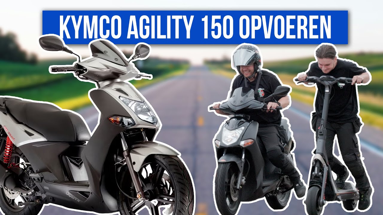 KYMCO AGILITY 150 | OPVOEREN MET MALOSSI | VOL GAS MET JOEY