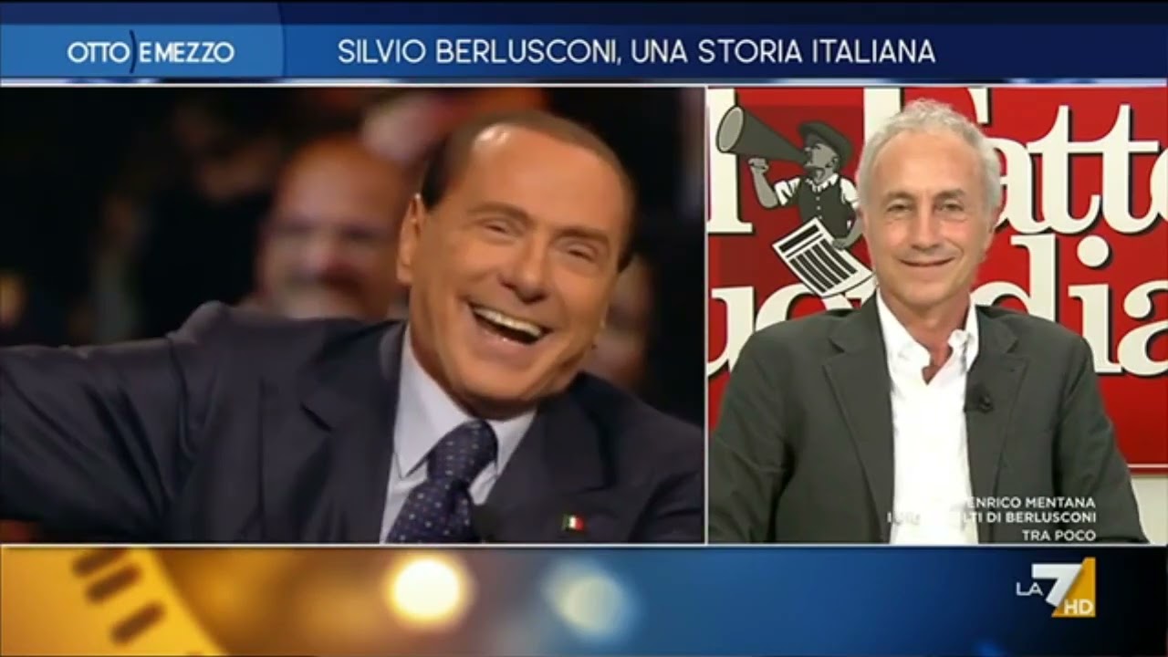 Morte Berlusconi, La testimonianza di Santoro e l'alterco di  Travaglio con Sallusti. 13giu2023