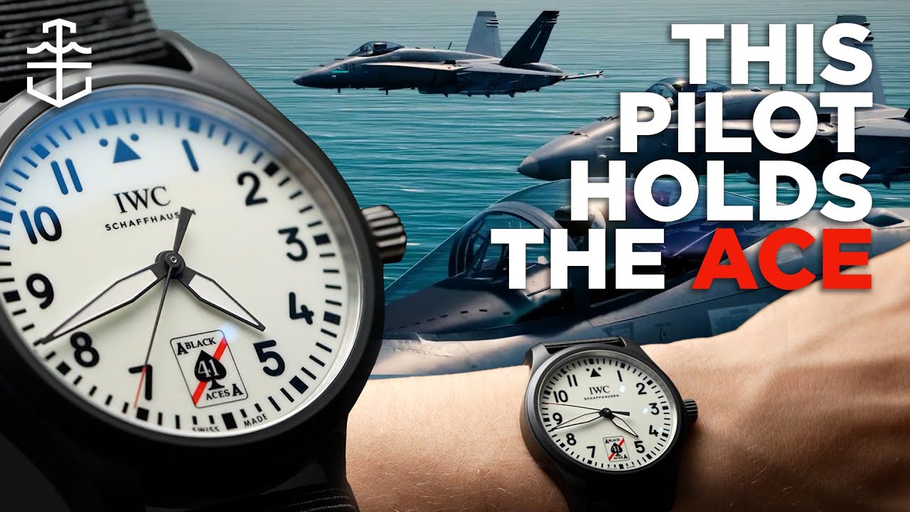 The IWC Pilot's Watch Automatic 41 Black Aces goes full lume