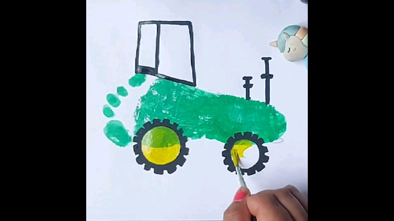 save your child footprint forever #shorts #shortfeed #drawing