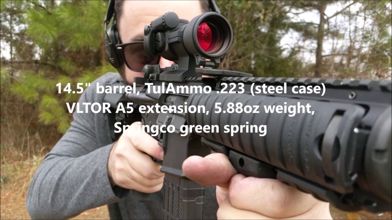 Full Auto VLTOR A5 buffer system vs Milspec H2 carbine system