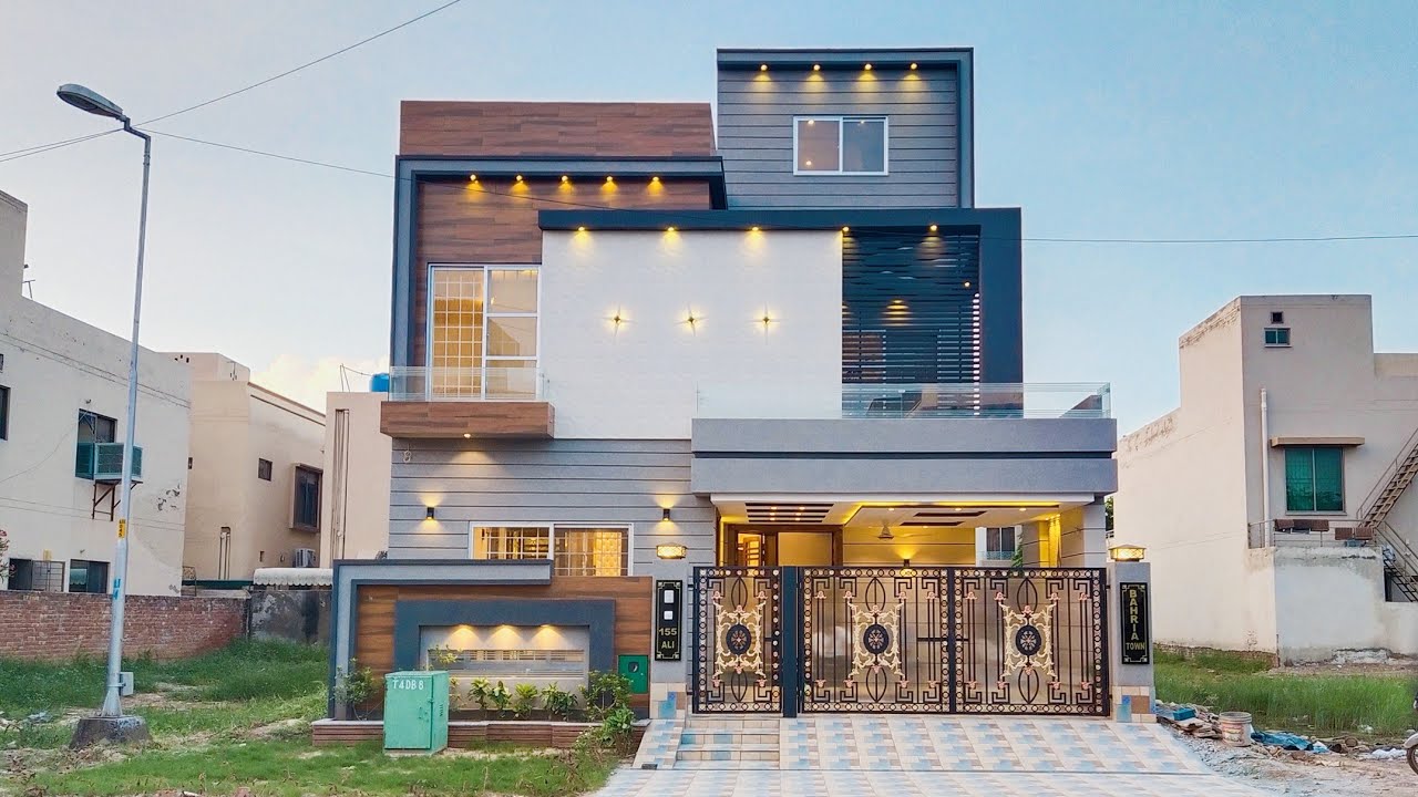 8 Marla 30×60 Brand New Modern House 🏡 Design With 5 Bedroom