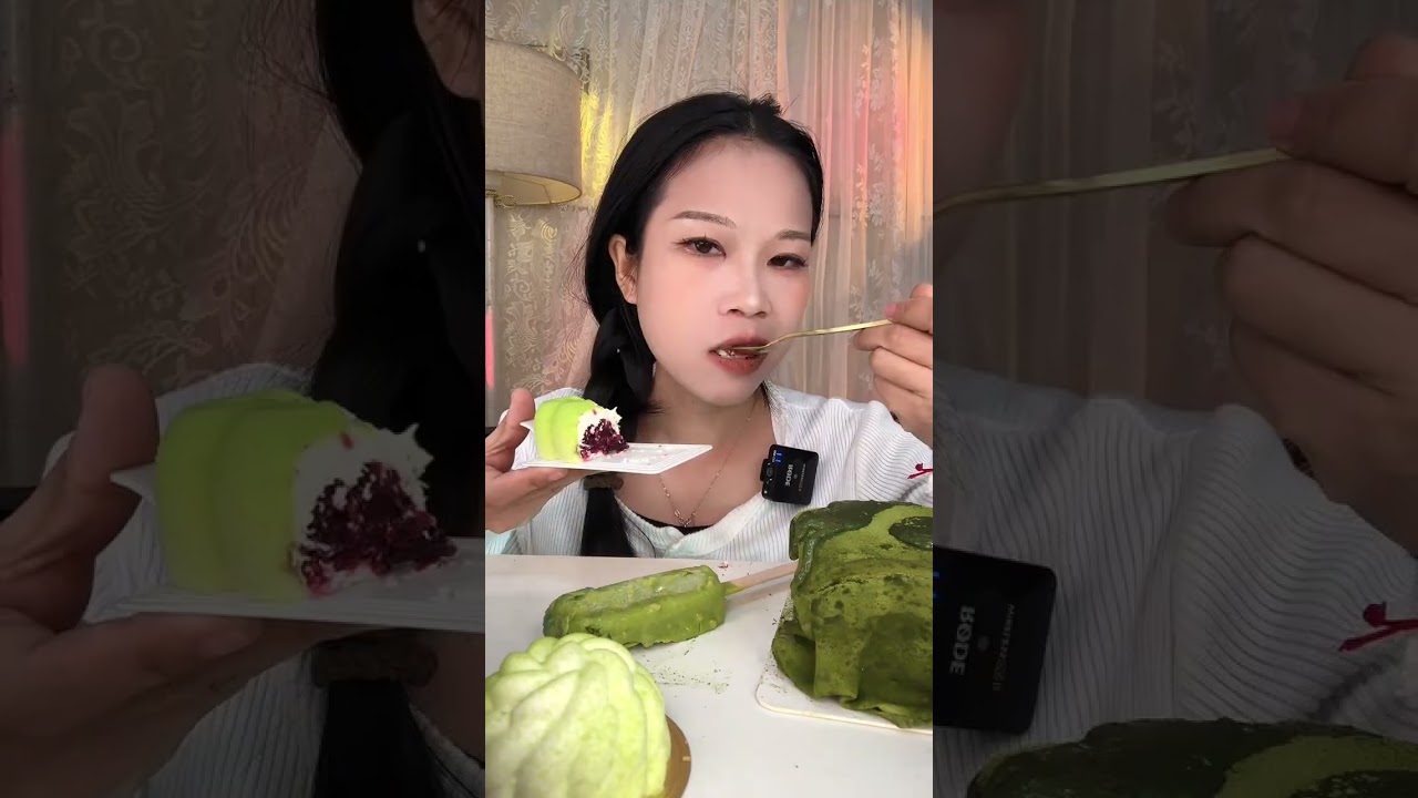 ASMR Mukbang ,Creamy Cake Dessert chocolate cake dessert recipes BaoBaoMukbang 