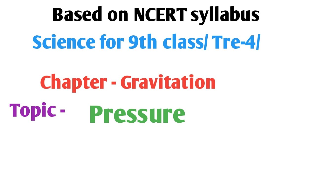 # What is Pressure# Pressure # Science 9th class # Gravitation # Physics #
