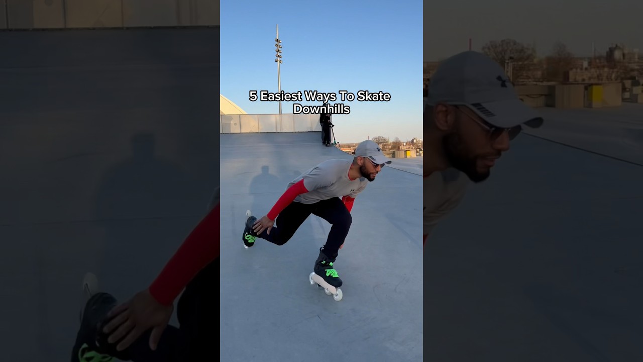 Downhill Skating For Beginners 🔥😱 #rollerblading #tips #shorts