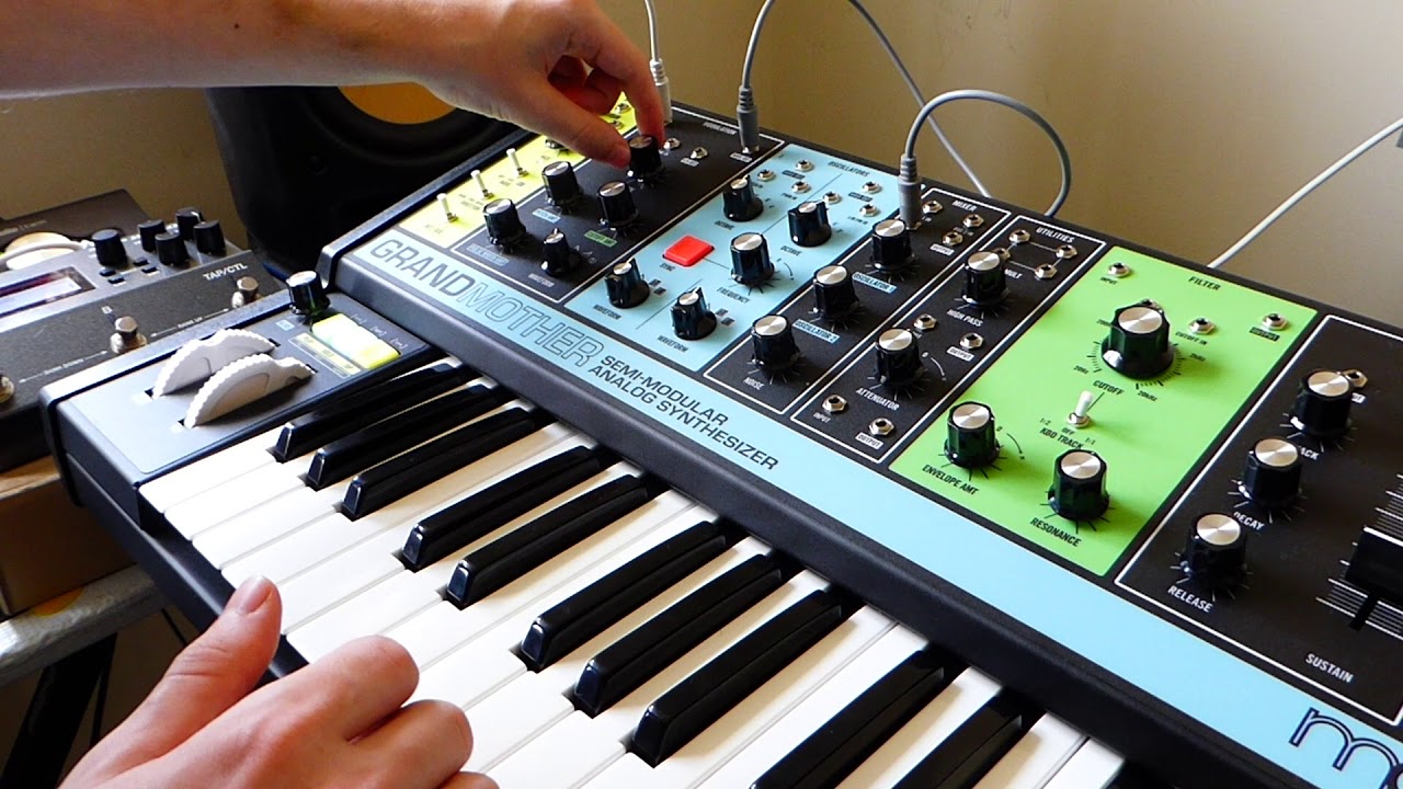 Moog Grandmother & Boss RV500 Reverb