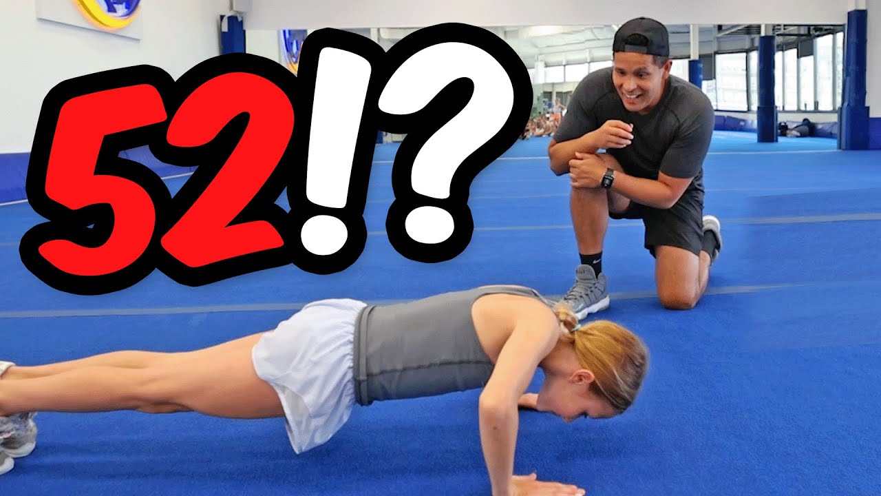 How Many Push-Ups Can A Cheerleader Do? | Daily Vlog #488