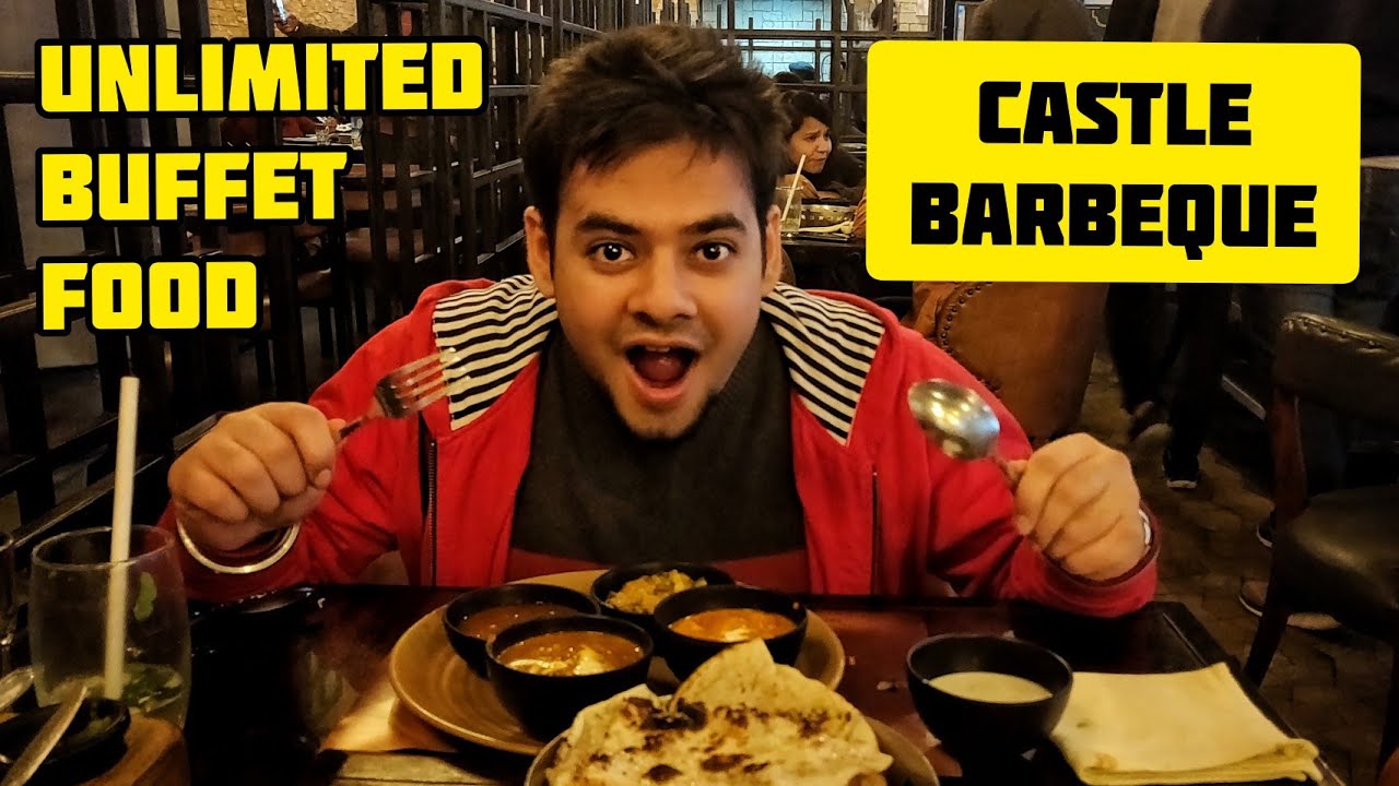 Castles Barbeque Pacific Mall | Food Review by Karan Sethi | Unlimited Buffet Food in ₹700