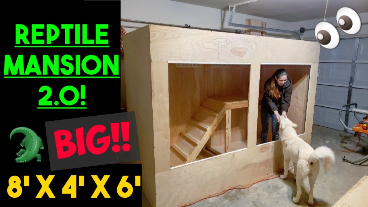 Reptile Mansion 2.0!!  8'x4'x6' Big/Huge/Epic!!
