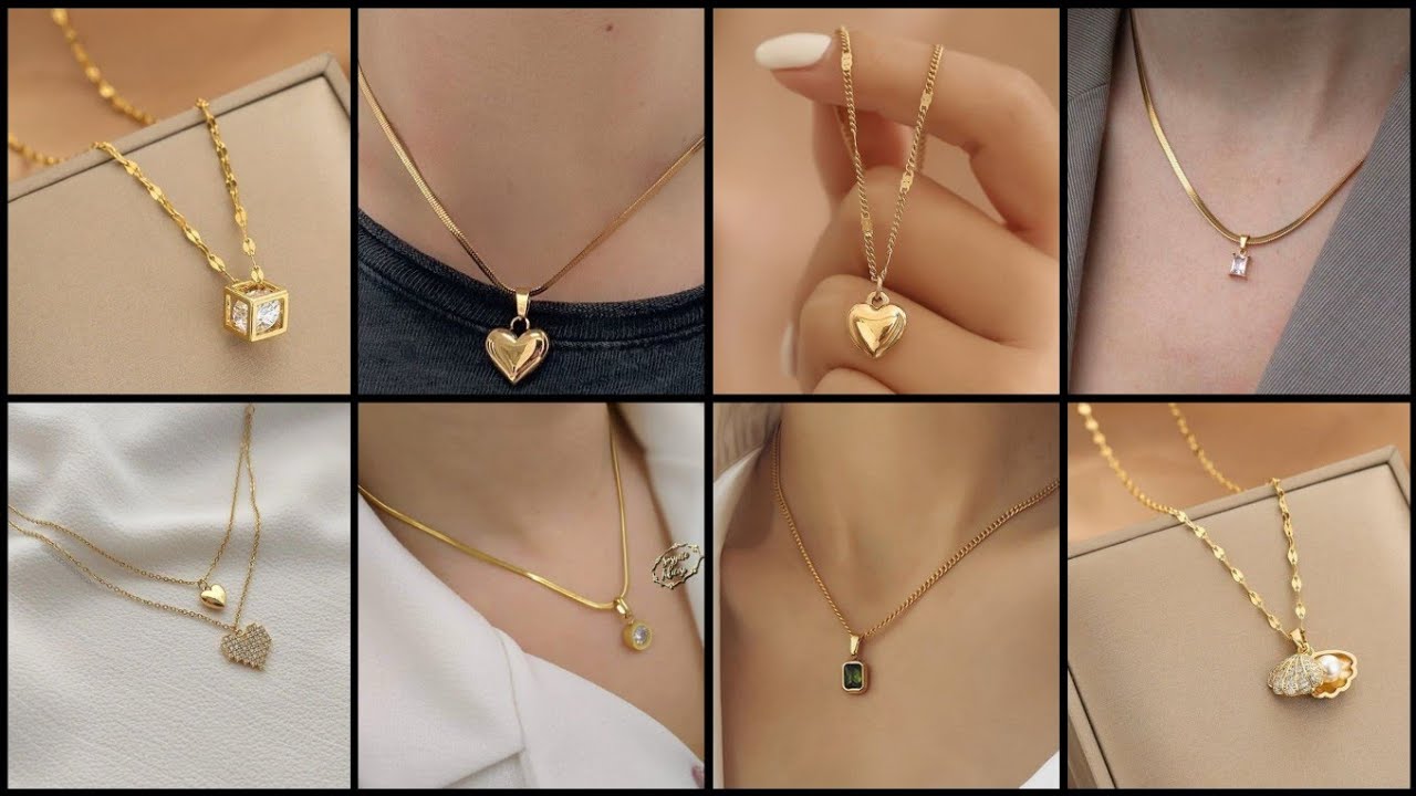 Girls Gold Chain with Beautiful Locket | New 22K Gold Chain Locket Design for Daily Use
