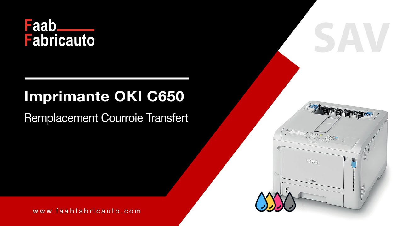 OKI C650 Remplacement Courroie Transfert
