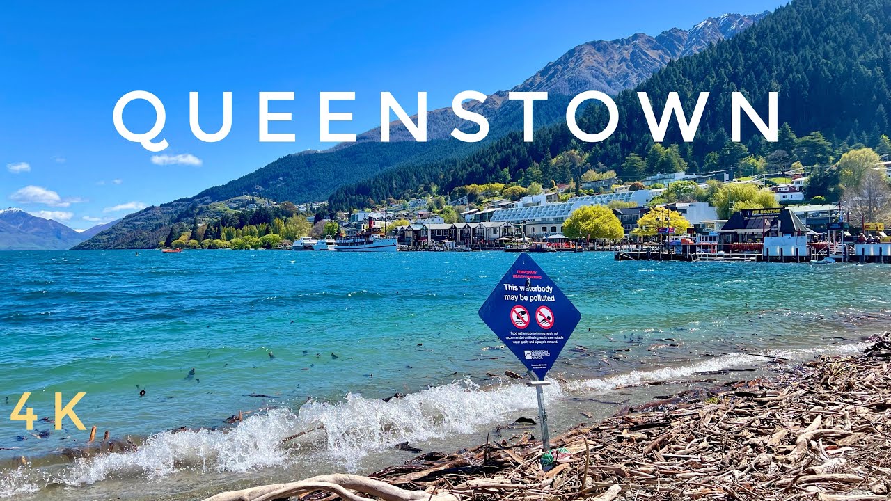 Queenstown Walk After Storm | Beach Disappears at Lake Wakatipu | New Zealand Walking Tour 4K 2025