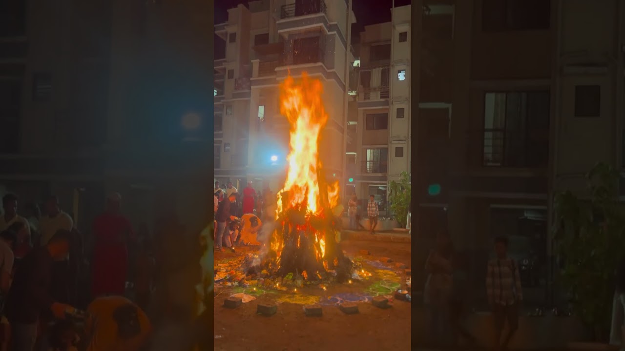 Holi dahan 🔥2025 #holidahan #status #shorts