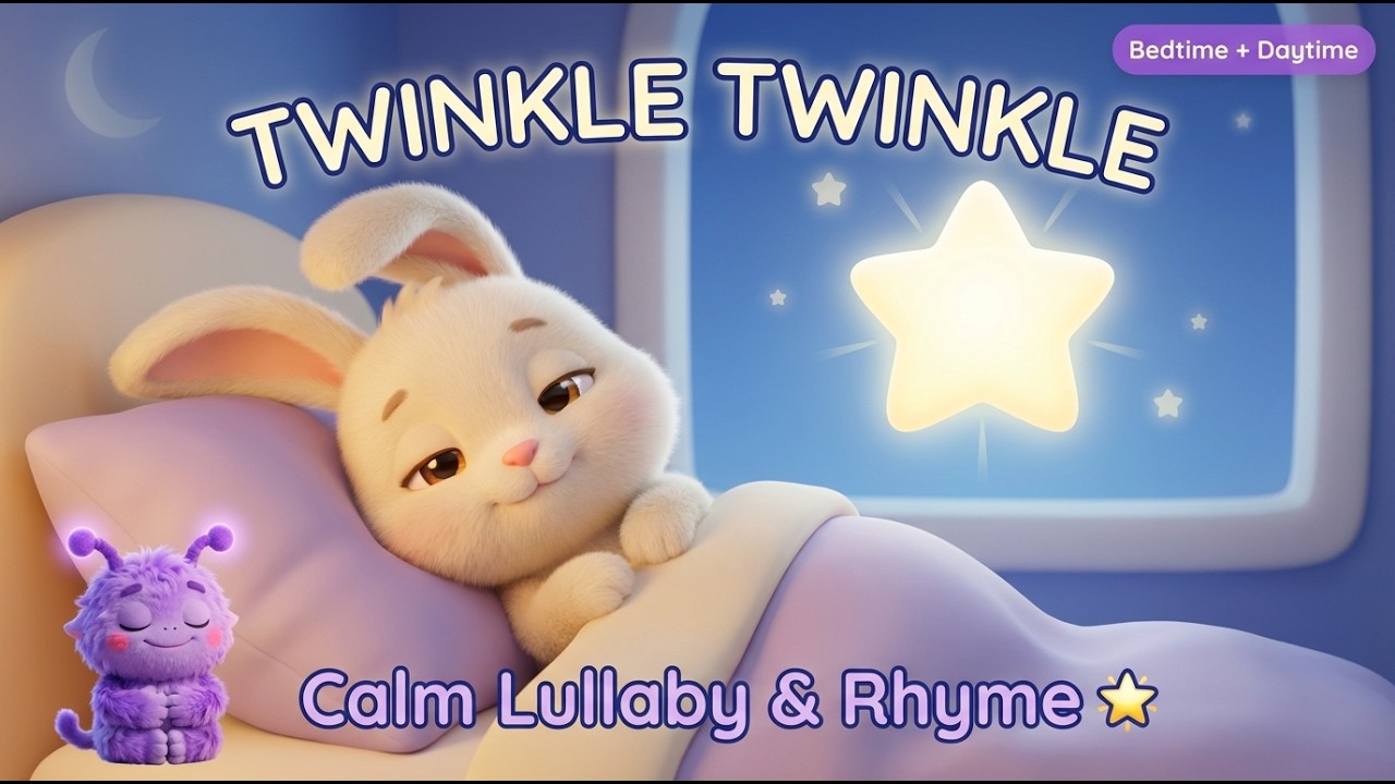 Twinkle Twinkle Little Star | Calm Lullaby & Nursery Rhyme | Bedtime Song for Toddlers