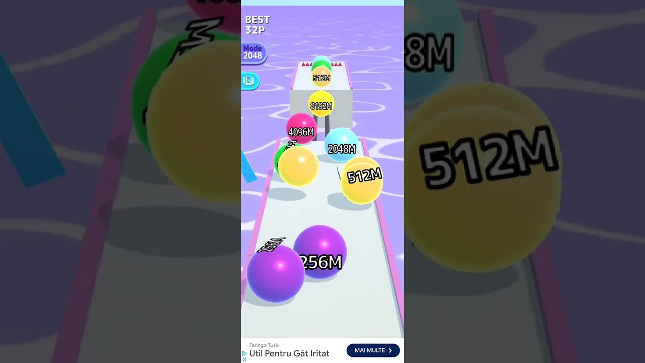 Ballrun2048 2 to 2048 limit your 2048AB on jump glass 64AC.