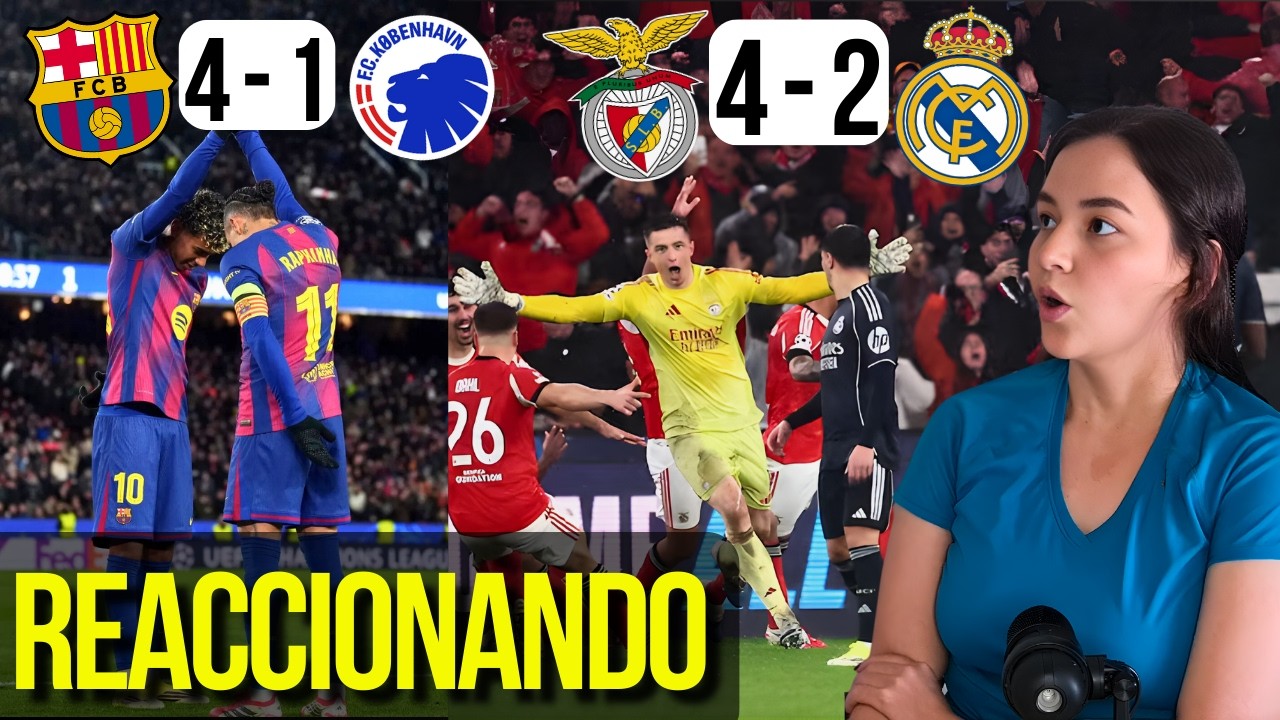 REACCIÓN 8VA FECHA DE CHAMPIONS | REAL MADRID Y BARCELONA