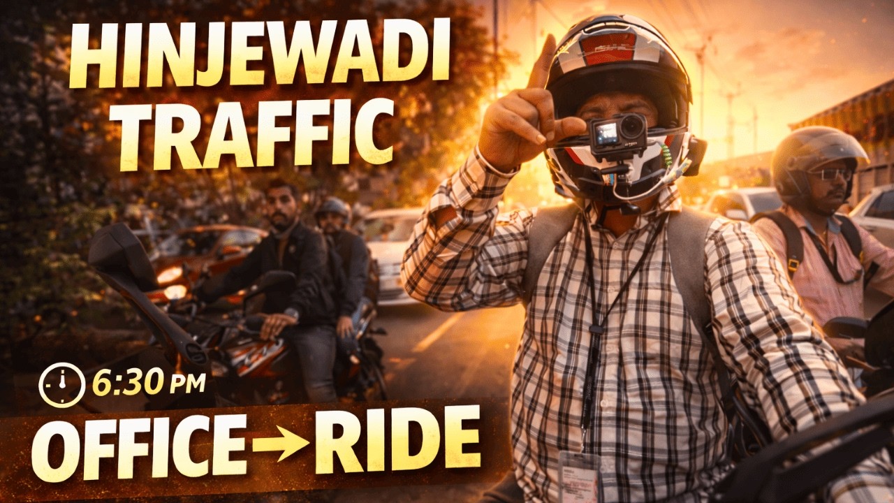 Hinjewadi Traffic After Office | Pune Evening Ride to Katraj 🏍️