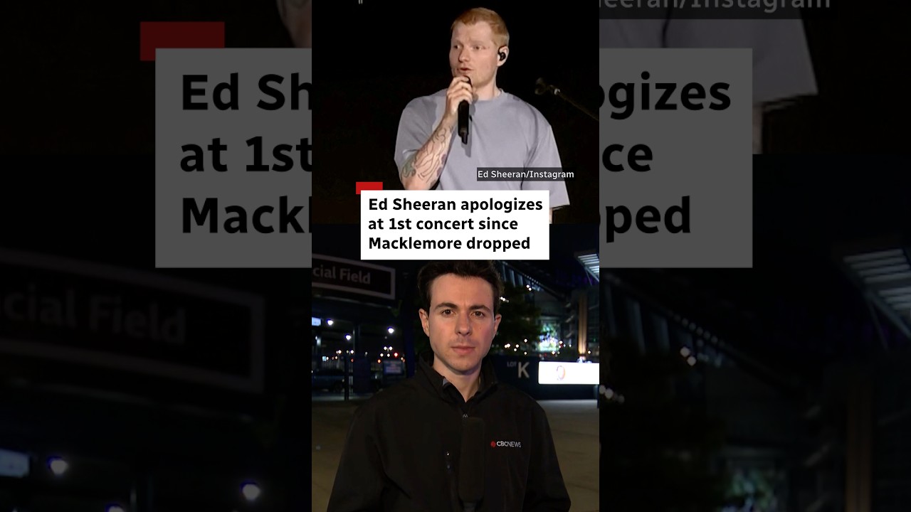Ed Sheeran apologizes at 1st concert since Macklemore dropped