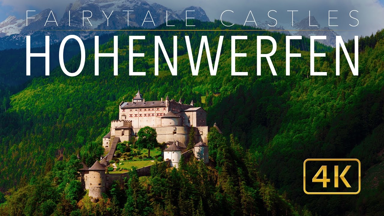 Hohenwerfen Castle 4K // Fairytale Castles of Europe // UHD Aerial Tour