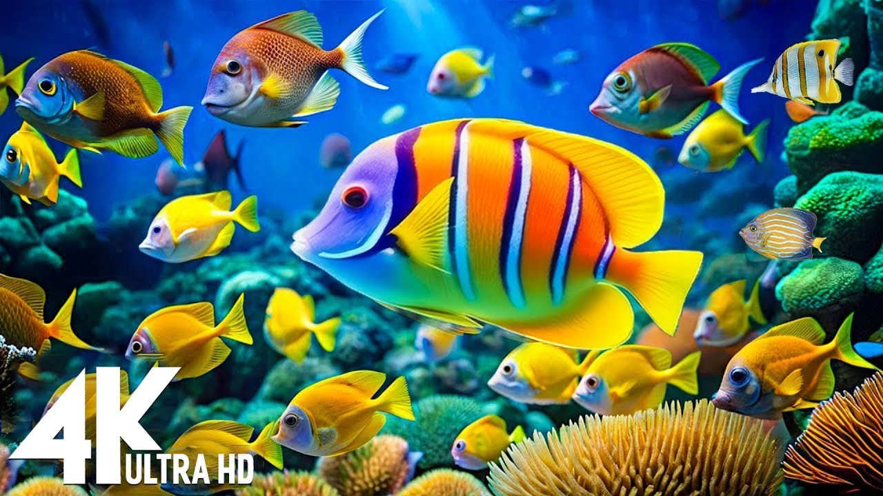 Entdecke die faszinierende Welt der Fische in 4K | Entspannung und Ruhe pur