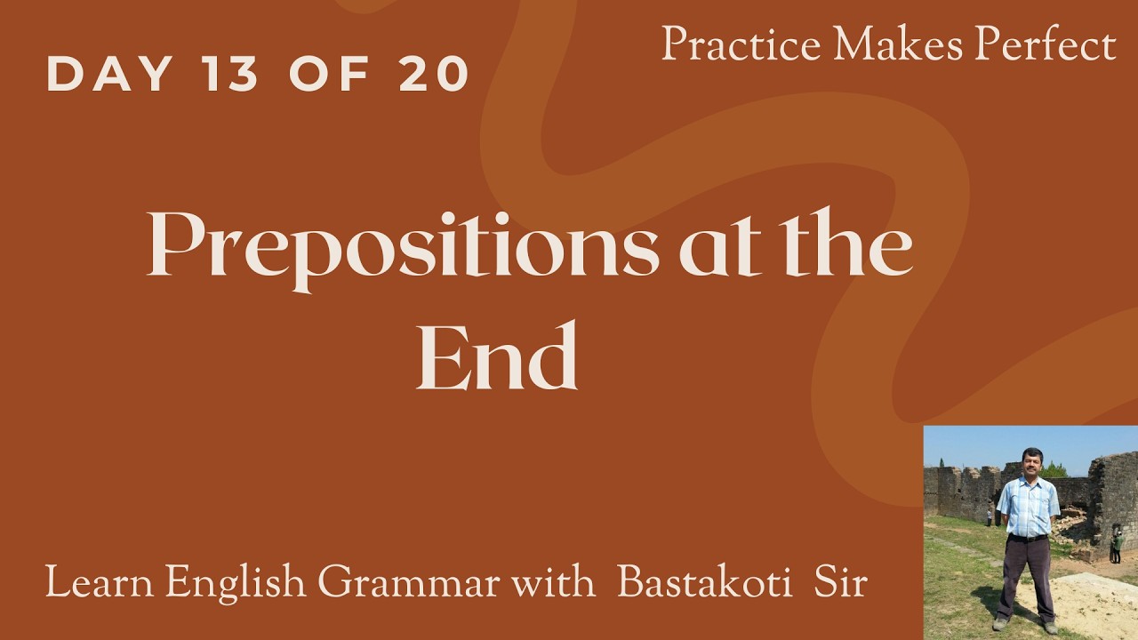 Relative Clauses Day 13 Prepositions at the End