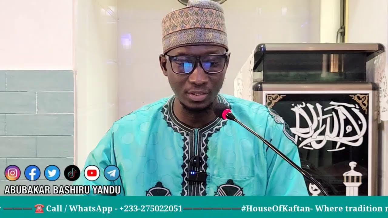 📹 𝐌𝐄𝐒𝐒𝐀𝐆𝐄𝐒 𝐅𝐑𝐎𝐌 𝐓𝐇𝐄 𝐐𝐔𝐑'𝐀𝐍 - 15
🎙𝐒𝐩𝐞𝐚𝐤𝐞𝐫 : ABUBAKAR BASHIRU YANDU.