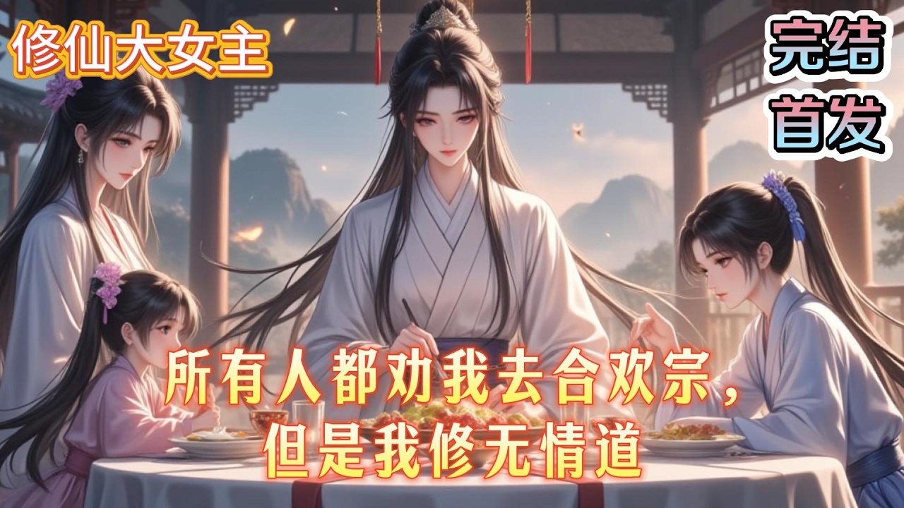 「完结大女主」父母说：“去合欢宗吧，适合女孩子，出来好嫁人。”亲戚们更热情，七姑说：“御兽门好就业。”八姨说：“丹医堂越老越吃香。”他们讨论得热火朝天，我看着他们只说了一句：“我修无情道。”#完结