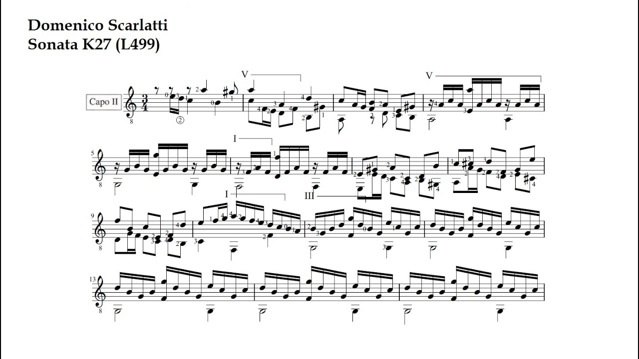 D. Scarlatti. Sonata K27 (L499)