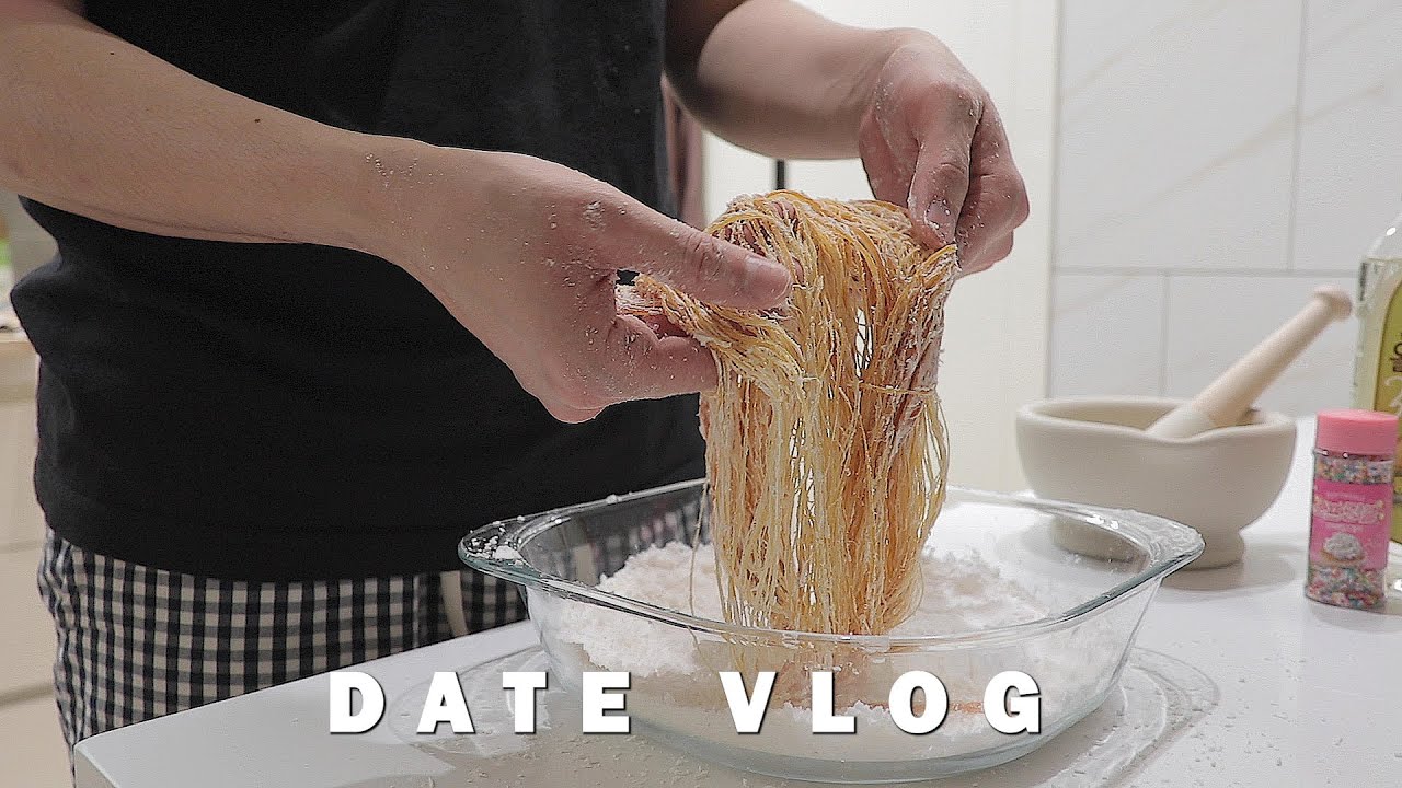 vlog 남친이 만든 실타래, 투표하고 집콕! 달래된장국 달래 간장 해먹기, 봄맞이 인테리어 바꾸기