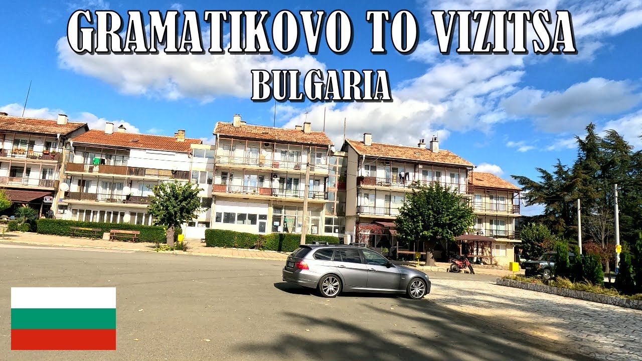 DRIVING from GRAMATIKOVO VILLAGE to VIZITSA VILLAGE in BULGARIA 4K (60fps)