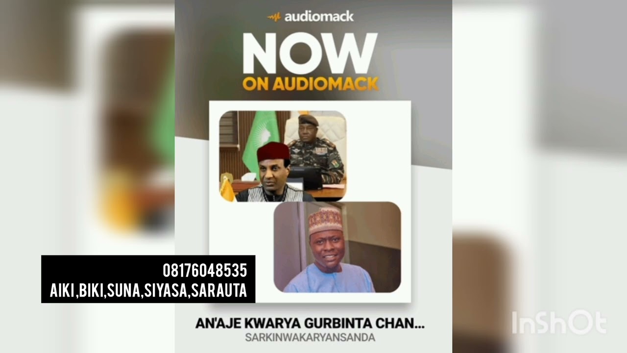 CHANI YA AJE KWARYA GURBINTA LAMIN ZAIN NIJAR,