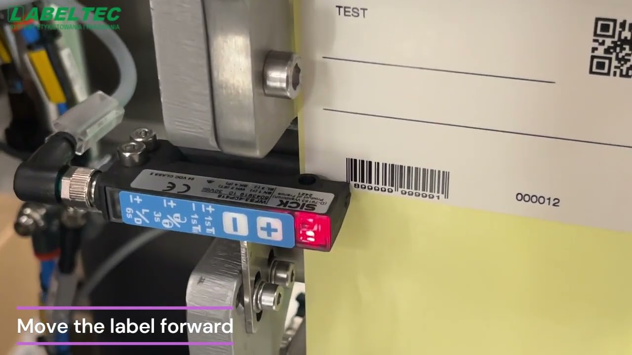 LABELTEC  - Label sensor SICK WFS3 - calibration - teach in dynamic mode