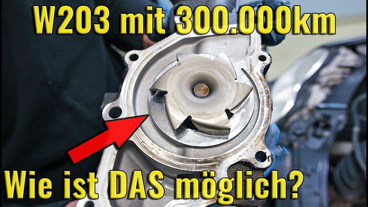 EXTREMFALL: Vernachlässigte Mercedes Wasserpumpe | W203 C220 CDI OM646 - Werkstatt VLOG
