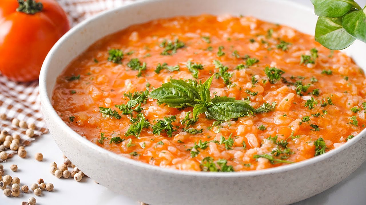 Tomatensuppe mit Reis