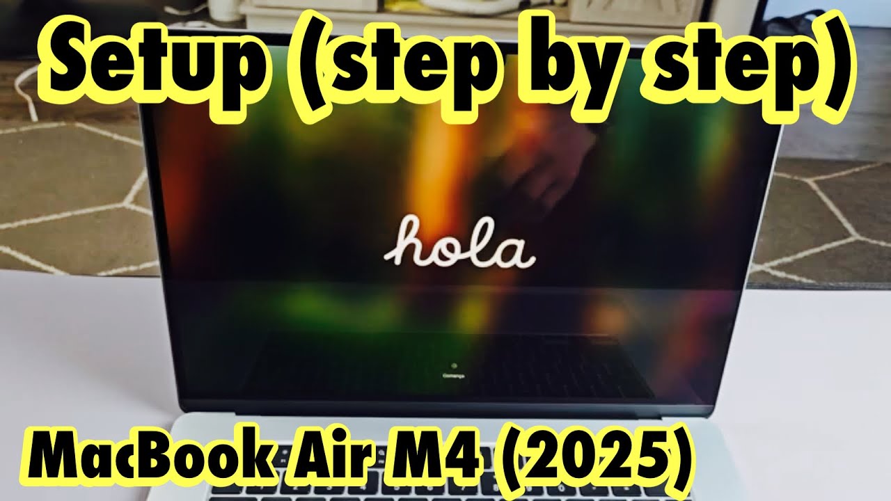 MacBook Air M4 2025 года: как настроить (пошагово) | 13 и 15 дюймов