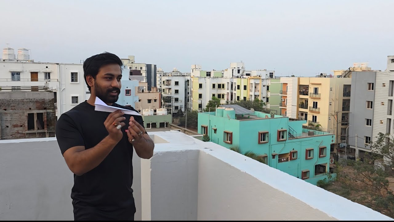 Plane crash | Arjun | Ayush | Pravesh | paper plane  testing