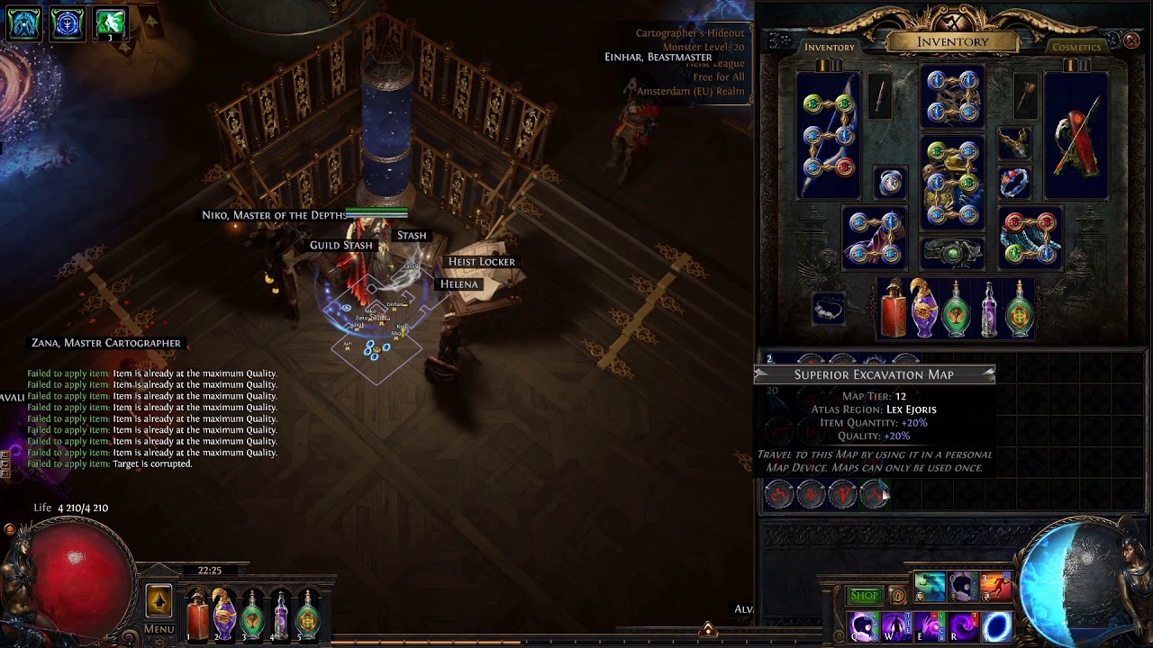 Path Of Exile The Beachhead Harbinger map Tier 15